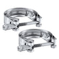 EVIL ENERGY V Band Clamp for Flange Kit Stainless Steel (2, 1.5)