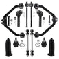 Detroit Axle - Front End 12pc Suspension Kit for Ford Ranger Mazda B3000 B4000, 2 Upper Control Arms 2 Lower Ball Joints Inner &