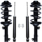 Detroit Axle - 4pc Struts Shocks for 01-06 Hyundai Santa Fe, 2 Front Struts w/Coil Spring 2 Rear Shock Absorbers Assembly 2001 2