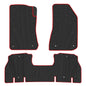 San Auto Car Floor Mat for Jeep Wrangler JL 4x4 Door Sahara Rubicon 2018-2025 2026 Custom Fit Black Red Rubber Auto Floor Liner