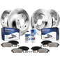 Detroit Axle - Brake Kit for Volkswagen Beetle Golf City Jetta Brakes Rotor and Ceramic Brake Pads Replacement: 11.02 inch Front
