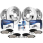 Detroit Axle - Brake Kit for 2007 2008 2009 2010 2011 Ford Mustang, Disc Brake Rotors Ceramic Brakes Pads w/Hardware Front & Rea