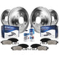 Detroit Axle - Brake Kit for Silverado Suburban Sierra Avalanche Yukon XL 1500 Tahoe Escalade Disc Brake Rotors Ceramic Brakes P